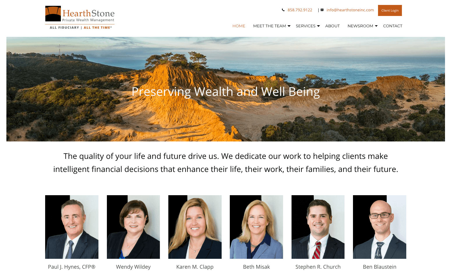 Top Ten Best Financial Advisor Website Examples