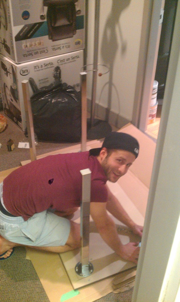 David, our product manager, shows off his IKEA assembly skillz