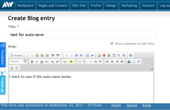 Advisor Websites - Auto-save functionality - screen 2