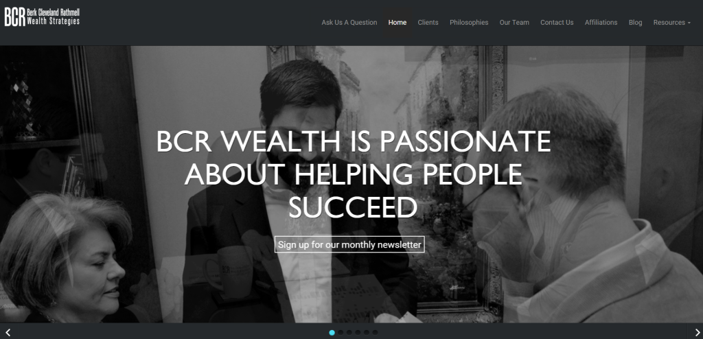 best financial site templates