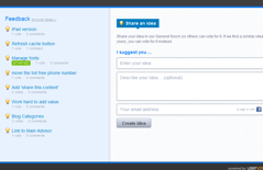 Advisor Websites: share ideas and suggest new features