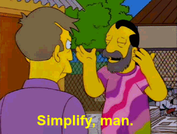 simplify man simpsons