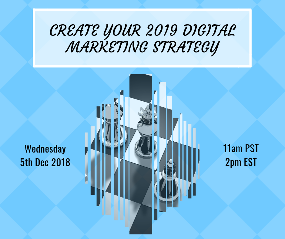 Webinar Create your 2019 digital marketing strategy