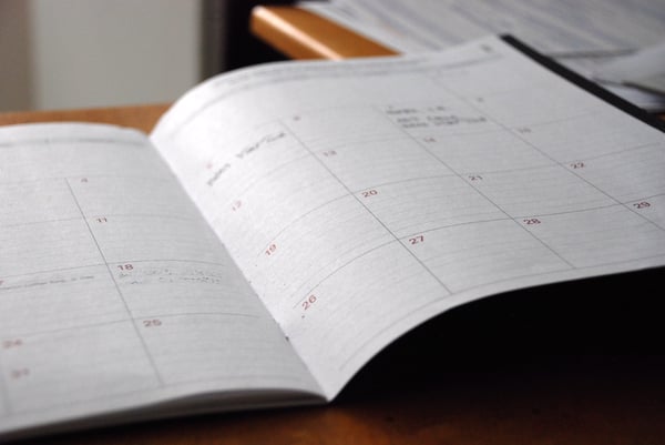 Calendar settings for financial advisors