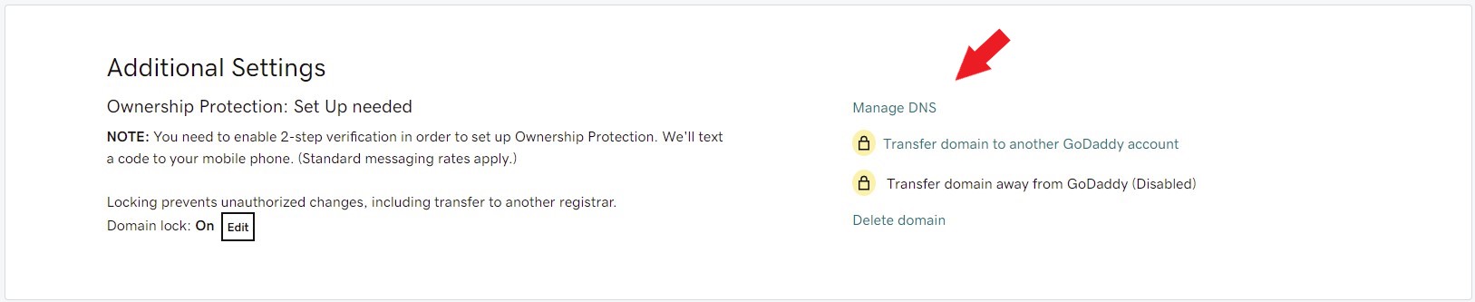 manage DNS arrow