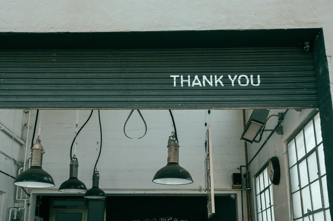 saying thank you is a good practice in business