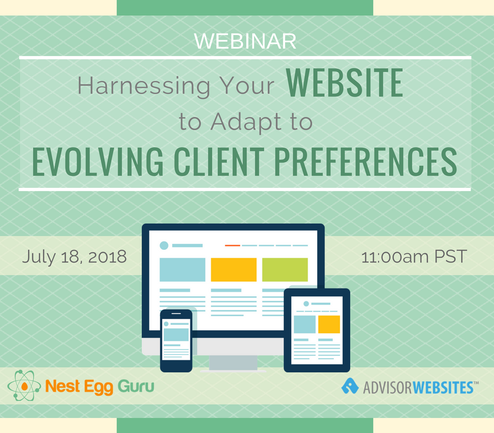 Webinar - July 2018 - Nest Egg Guru promo image